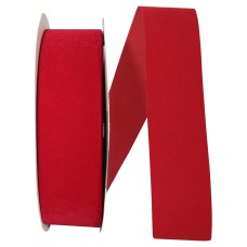 1.375 Inch Red Velvet Outdoor Ribbon, 25 Yards Spool (1 Spool) SALE ITEM - MADE IN USA